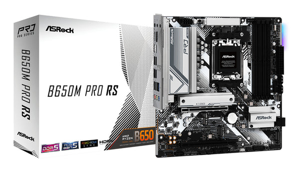 Asrock B650M Pro RS AMD B650 Sokkel AM5 micro ATX