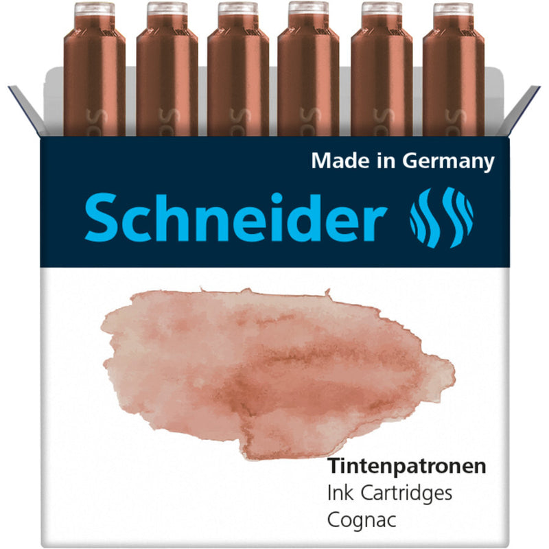 Schneider Schreibgeräte Pastel blækpatron 6 stk Original Brun