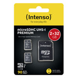 Intenso Doppelpack microSDHC 32GB UHS-I Premium inkl. SD-Adapter - High Capacity SD (MicroSDHC) Klasse 10