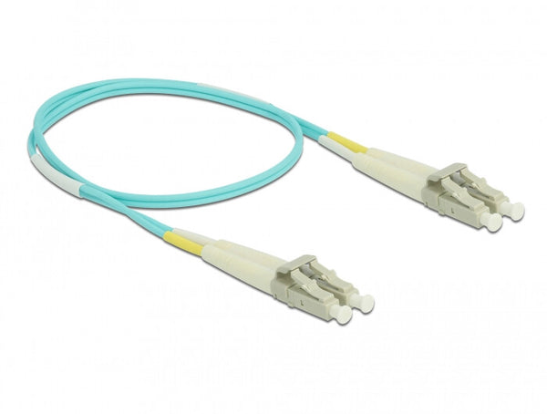 DeLOCK 86549 InfiniBand og fiberoptisk kabel 0,5 m LC Turkisfarve