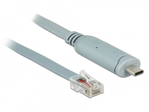 DeLOCK 89917 serielkabel Grå 0,5 m USB 2.0 Type-C RJ45