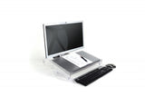 BakkerElkhuizen FlexDesk 640 dokumentholder Plast, Gummi, Stål Lys grå, Transparent