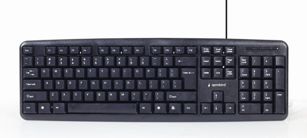 Gembird KBS-UO4-01 tastatur Mus inkluderet Kontor USB QWERTY US engelsk Sort