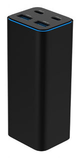 Gembird TA-UC-2A2C-PD100-01-BK oplader til mobil enhed Laptop, Smartphone Sort Vekselstrøm Hurtig opladning Indendørs