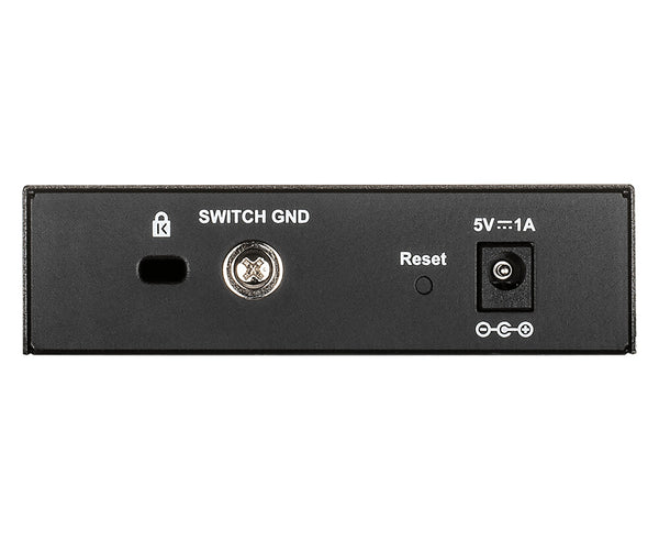 D-Link DGS-1100-05V2/E netværksswitch Administreret L2 Gigabit Ethernet (10/100/1000) Sort