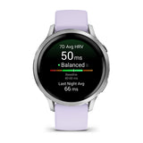 Garmin Venu 4 3,05 cm (1.2") AMOLED 41 mm Digital 390 x 390 pixel Berøringsskærm Sølv Wi-Fi GPS (satellit)