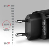Axagon ACU-DPQ65 oplader til mobil enhed Mobiltelefon, Netbook, Laptop, Smartphone, SmartWatch, Tablet, Universel Sort Vekselstrøm Hurtig opladning Indendørs