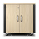 APC AR4012A stativ 12U Fritstående reol Sort, Ahorn farve