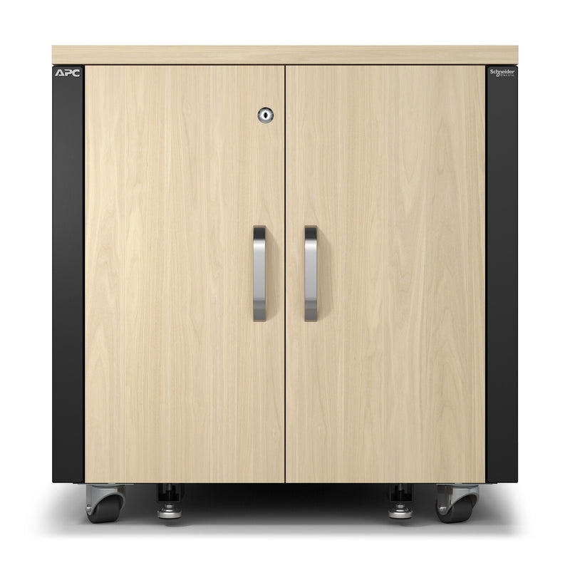 APC AR4012A stativ 12U Fritstående reol Sort, Ahorn farve