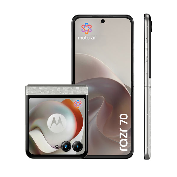 Motorola razr 70 17,5 cm (6.9") Dual SIM Android 16.0 5G USB Type-C 8 GB 256 GB 4800 mAh Hvid