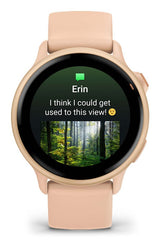 Garmin vívoactive 6 3,05 cm (1.2") AMOLED 42 mm Digital 390 x 390 pixel Berøringsskærm Lyserød Wi-Fi GPS (satellit)