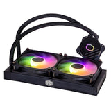 Cooler Master MasterLiquid 240L Core ARGB Processor Væskekølingssæt 12 cm Sort