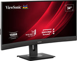 Viewsonic VG3456C computerskærm 86,4 cm (34") 3440 x 1440 pixel UltraWide Quad HD LED Sort