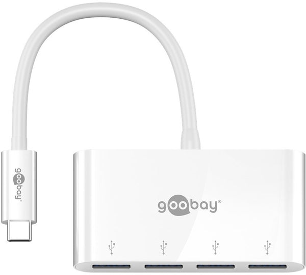 Goobay 66274 dockingstation Ledningsført USB 3.2 Gen 1 (3.1 Gen 1) Type-C Hvid
