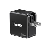 UNITEK P1117B oplader til mobil enhed Universel Sort Vekselstrøm Hurtig opladning Indendørs