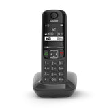 Gigaset AS690 Analog/DECT-telefon Nummervisning Sort