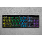 Corsair K55 RGB PRO tastatur Spil USB QWERTY US engelsk Sort
