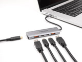 DeLOCK 64302 dockingstation Ledningsført USB 3.2 Gen 2 (3.1 Gen 2) Type-C Grå