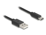DeLOCK 90368 USB-kabel USB 2.0 0,75 m USB A USB C 480 Gbit/sek. Sort