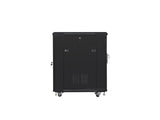 Lanberg FF01-6815-12B stativ 15U Fritstående reol Sort