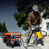 Extralink EX.30370 motor-generator 5000 W 25 L Naturgas, Flydende petroliumsgas (LPG), Benzin Sort, Orange