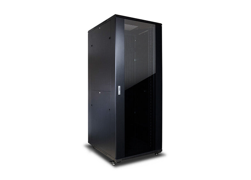Inter-Tech 88887257 stativ 42U Fritstående reol Sort