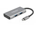 DeLOCK 63260 interface hub USB 3.2 Gen 2 (3.1 Gen 2) Type-C 10000 Mbit/s Grå