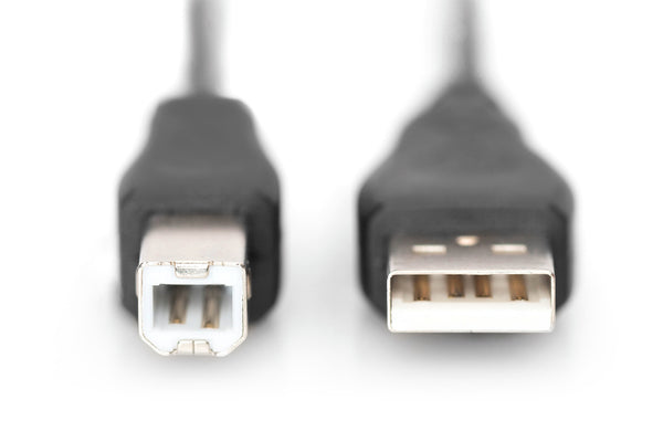 Digitus AK-300102-018-S USB-kabel USB 2.0 1,8 m USB A USB B 0,48 Gbit/sek. Sort