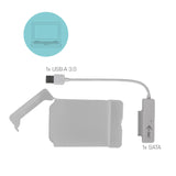 i-tec MYSAFEU314 drevkabinet HDD/SSD kabinet Hvid 2.5"