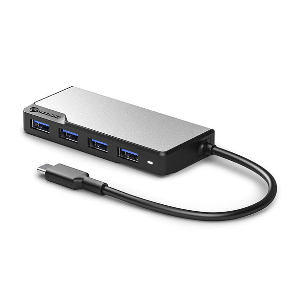 ALOGIC UCFUUA-SGR interface hub USB 3.2 Gen 1 (3.1 Gen 1) Type-C 5000 Mbit/s Sort, Sølv