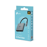 TP-Link UH3020C interface hub USB Type-C 5000 Mbit/s Grå