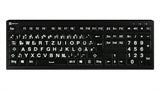 Logickeyboard LKB-LPWB-A2PC-DE tastatur Universel USB QWERTZ Tysk Sort