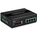 Trendnet TI-PG62B netværksswitch Ikke administreret L2 Gigabit Ethernet (10/100/1000) Strøm over Ethernet (PoE) Sort