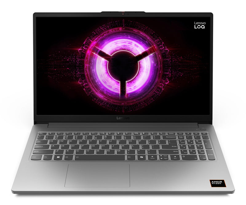 Lenovo LOQ 15ARP10E AMD Ryzen™ 5 150 Laptop 39,6 cm (15.6") Fuld HD 16 GB DDR5-SDRAM 512 GB SSD NVIDIA GeForce RTX 3050 Wi-Fi 6 (802.11ax) Windows 11 Home Grå Tysk