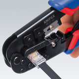 Knipex 97 51 10 kabelklipper Krympeværktøj Sort, Blå, Rød