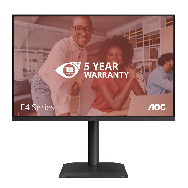 AOC E4 X24E4U computerskærm 61 cm (24") 1920 x 1200 pixel Fuld HD LED Sort
