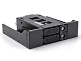 DeLOCK 47011 drive bay panel 2x 2,5" Opbevaring drev bakke Sort