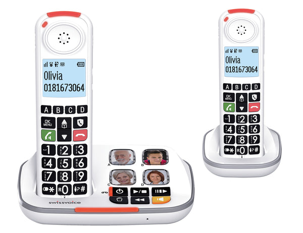 SwissVoice Xtra 2355 Duo DECT telefon Nummervisning Hvid