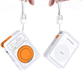 4smarts 541384 powerbank Lithium polymer (LiPo) 10000 mAh Trådløs opladning Orange, Hvid
