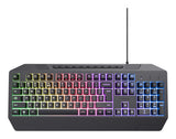 Trust GXT 836 Evocx tastatur Spil USB QWERTY US engelsk Sort