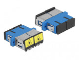 DeLOCK 86893 fiber adapter SC/SC 1 stk Blå