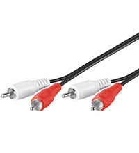 Goobay AVK 128-2000 20.0m lydkabel 20 m 2 x RCA Sort