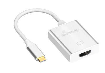 MediaRange MRCS194 USB grafisk adapter 4096 x 3112 pixel Sølv