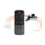 Gigaset SL800H PRO Analog/DECT-telefon Nummervisning Anthracit