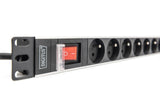 Digitus DN-95402-1-FR strømforsyningsenhed (PDU) 8 AC stikkontakt(er) 1U