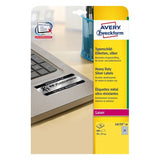 Avery L6133-20 print etiket Sølv Selvklæbende printeretiket