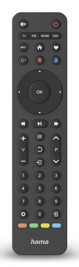 Hama 00221053 fjernbetjening IR trådløs TV Tryk på knapper