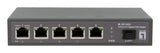 LevelOne GEP-0625 netværksswitch Ikke administreret 2.5G Ethernet (100/1000/2500) Strøm over Ethernet (PoE) Sort
