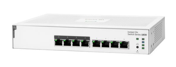 HPE Aruba Networking Networking Instant On Switch 8p Gigabit CL4 PoE 65W 1830 Administreret L2 Gigabit Ethernet (10/100/1000) Strøm over Ethernet (PoE) 1U