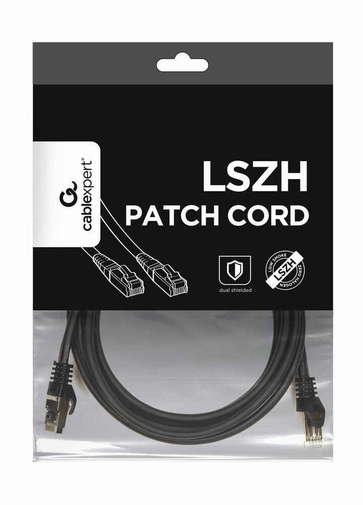 Gembird PP6A-LSZHCU-BK-3M netværkskabel Sort Cat6a S/FTP (S-STP)